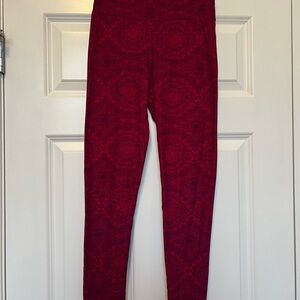 LuLaRoe Pink/Purple Patterned Leggings